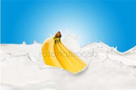 бананы с молоком