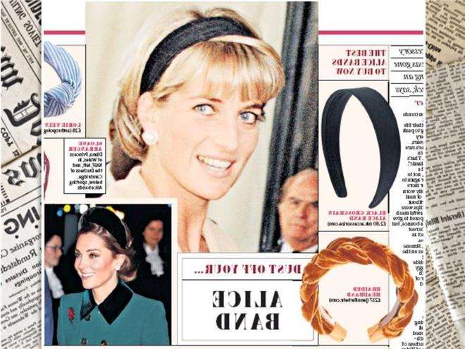 Бархатный ободок для волос принцессы Дианы и Кейт Миддлтон