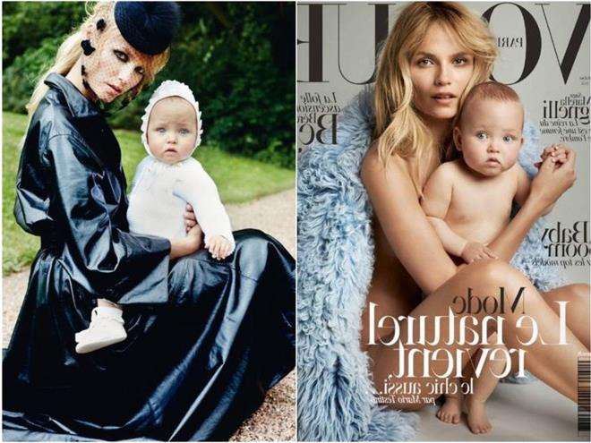Наташа Поли с дочкой на обложке Vogue Paris