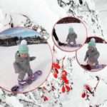 Чемпіон зростає: однорічний малюк професійно катається на сноуборді